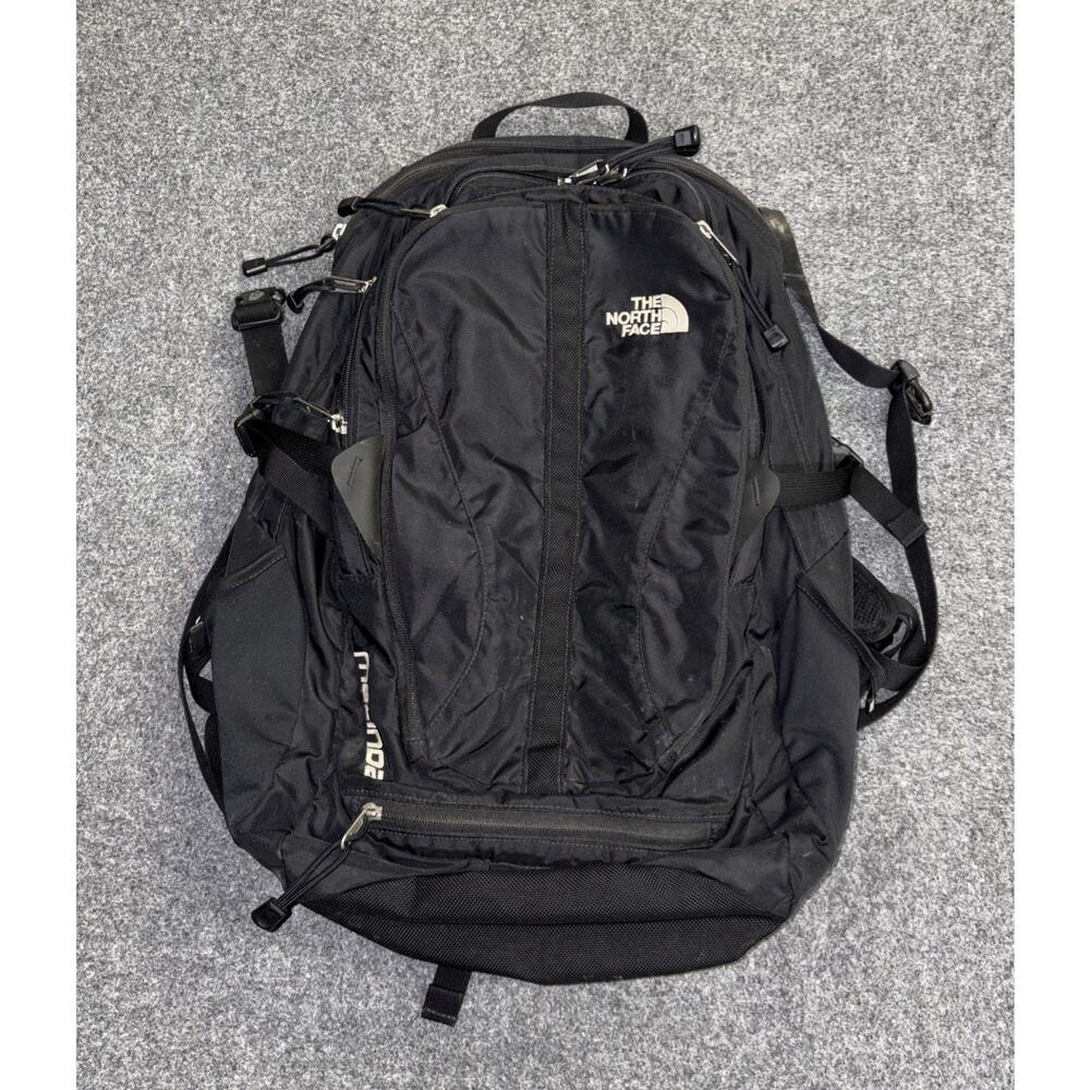 The North Face Melinda Official Retro Black Backpack Hiking Outdoors Travel